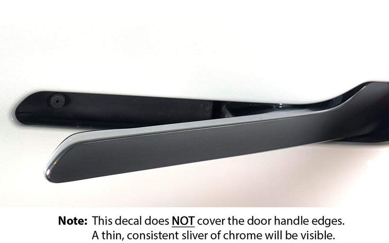 Custom Cut Graphics Door Handle Wrap for Tesla Model 3/Y (Matte Black) - Image 1